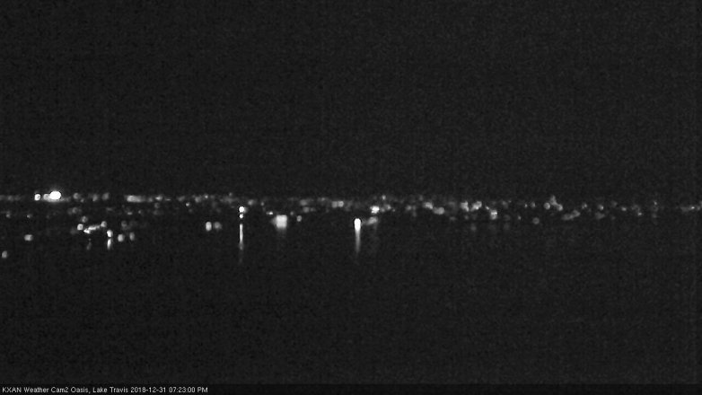 Lake Travis webcam, December 31, 2018 6:25 PM CT