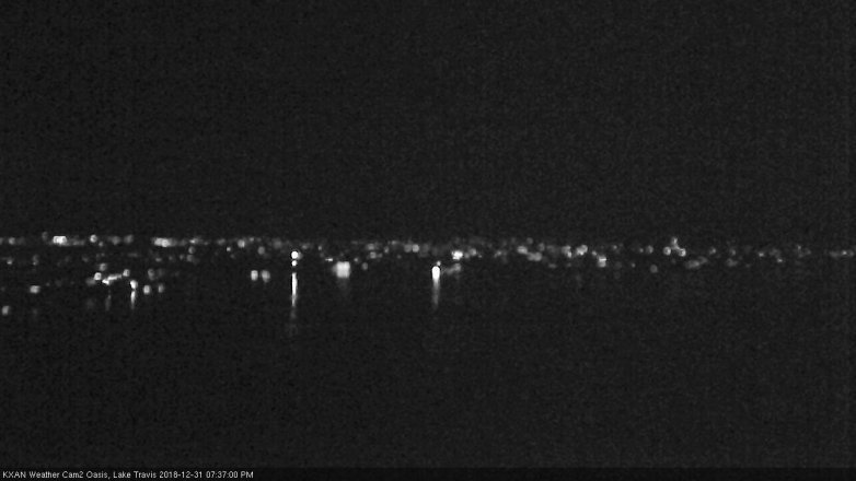 Lake Travis webcam, December 31, 2018 6:40 PM CT