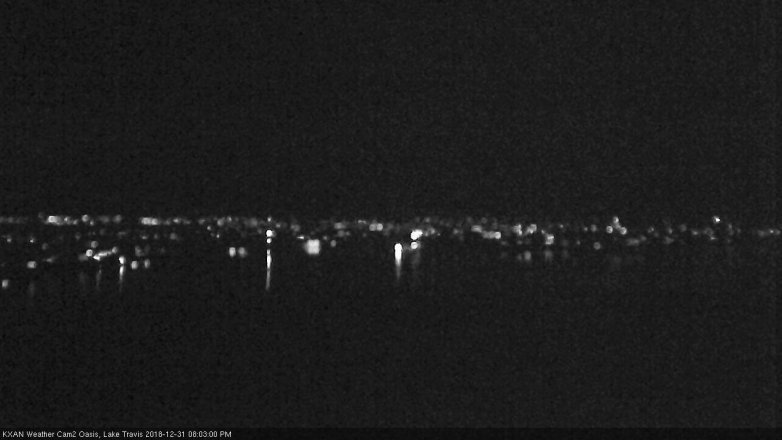 Lake Travis webcam, December 31, 2018 7:05 PM CT