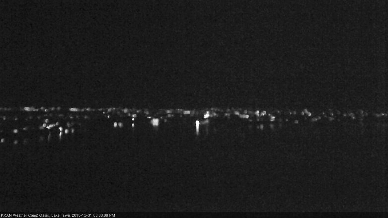 Lake Travis webcam, December 31, 2018 7:10 PM CT