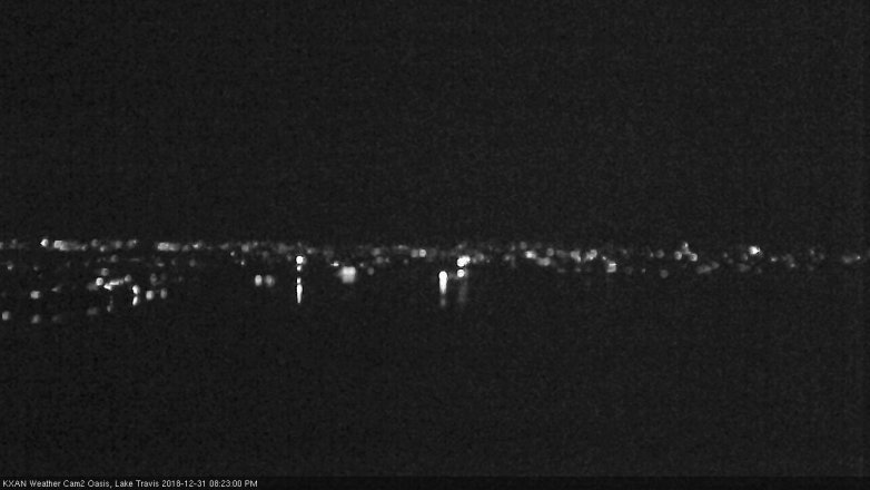 Lake Travis webcam, December 31, 2018 7:25 PM CT