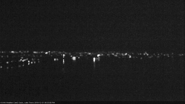 Lake Travis webcam, December 31, 2018 7:35 PM CT