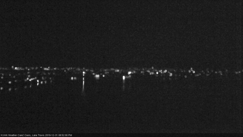 Lake Travis webcam, December 31, 2018 7:55 PM CT