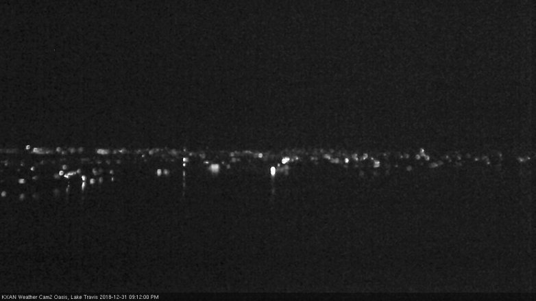Lake Travis webcam, December 31, 2018 8:15 PM CT