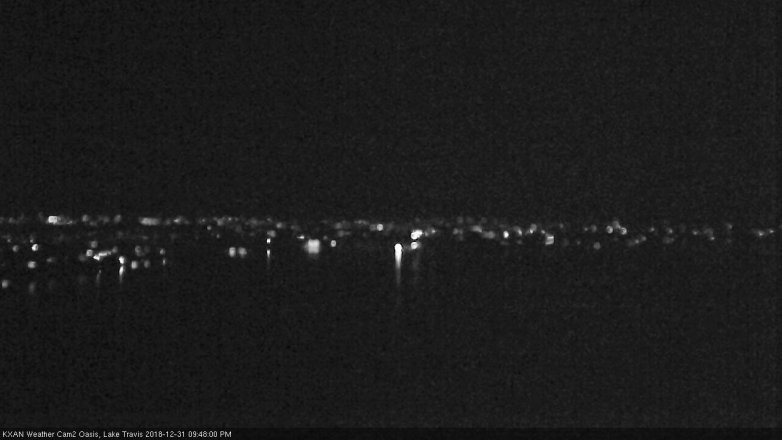 Lake Travis webcam, December 31, 2018 8:50 PM CT