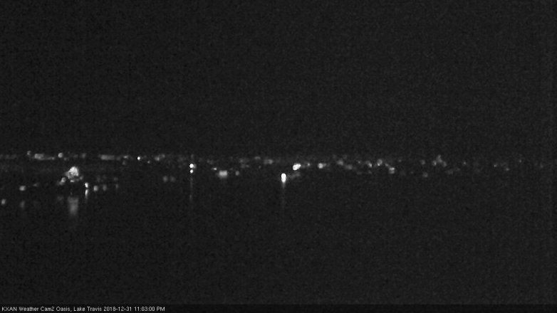 Lake Travis webcam, December 31, 2018 10:05 PM CT