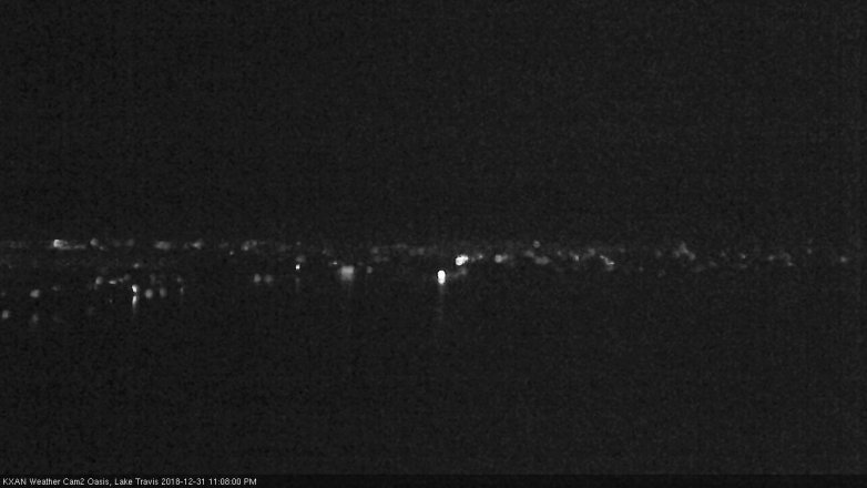 Lake Travis webcam, December 31, 2018 10:10 PM CT