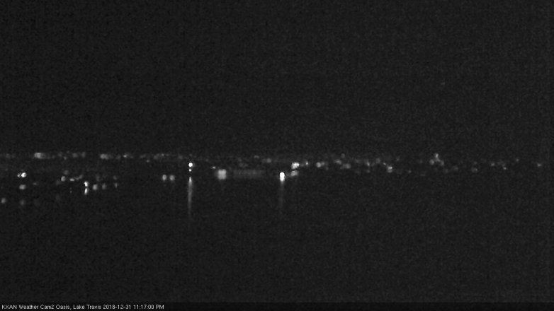 Lake Travis webcam, December 31, 2018 10:20 PM CT
