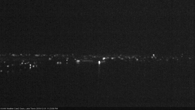 Lake Travis webcam, December 31, 2018 10:25 PM CT