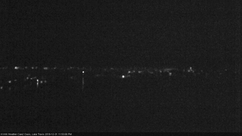 Lake Travis webcam, December 31, 2018 10:55 PM CT