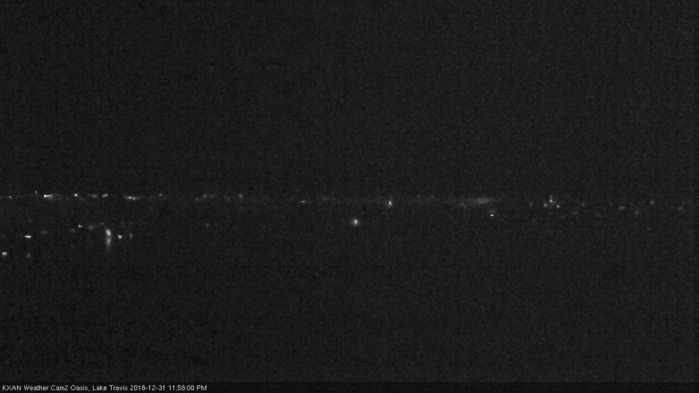 Lake Travis webcam, December 31, 2018 11:00 PM CT