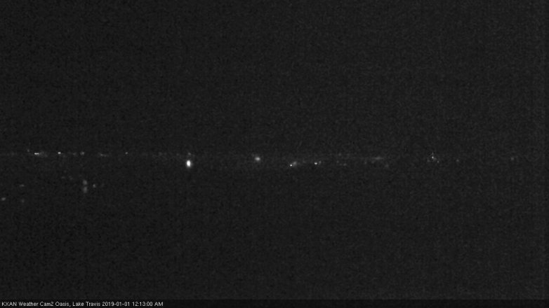 Lake Travis webcam, December 31, 2018 11:15 PM CT