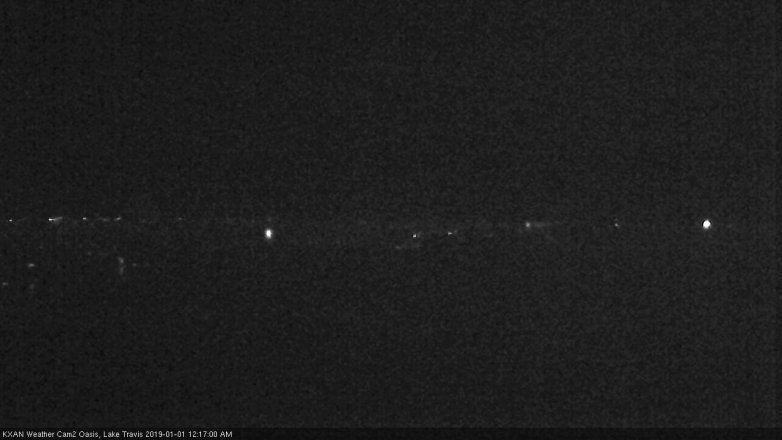 Lake Travis webcam, December 31, 2018 11:20 PM CT