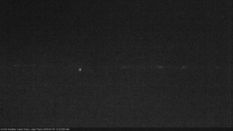 Lake Travis webcam, December 31, 2018 11:25 PM CT
