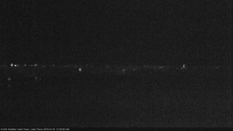 Lake Travis webcam, December 31, 2018 11:30 PM CT