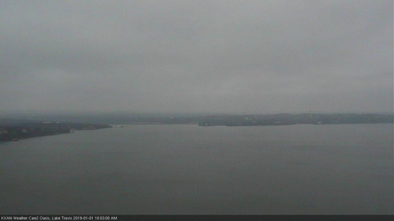 Lake Travis webcam, January 1, 2019 9:05 AM CT