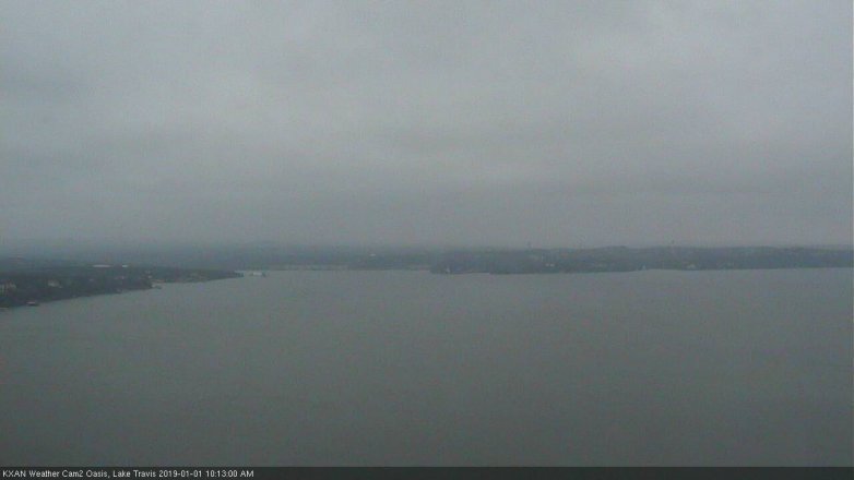 Lake Travis webcam, January 1, 2019 9:15 AM CT