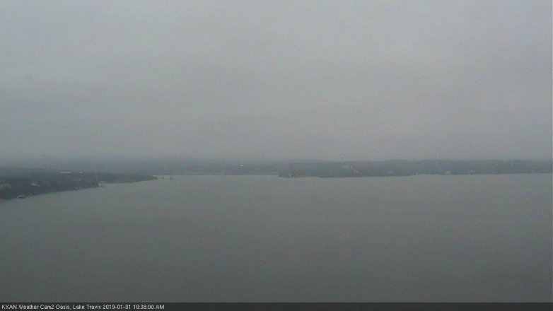 Lake Travis webcam, January 1, 2019 9:40 AM CT