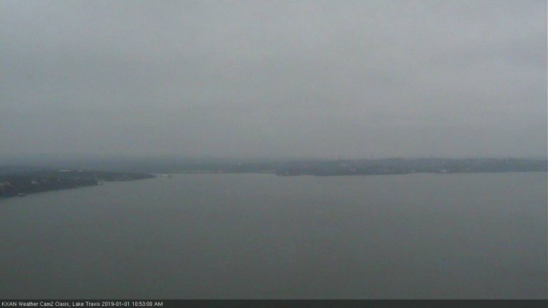 Lake Travis webcam, January 1, 2019 9:55 AM CT