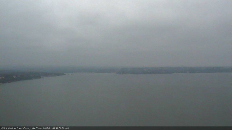 Lake Travis webcam, January 1, 2019 10:00 AM CT