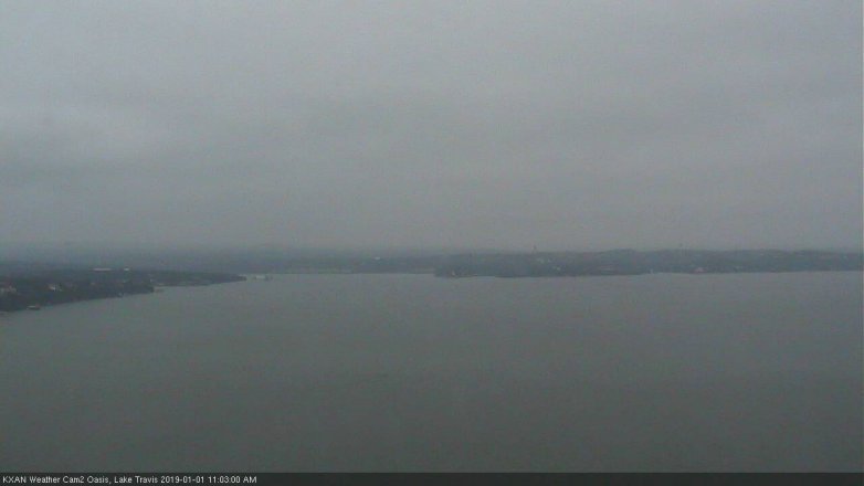 Lake Travis webcam, January 1, 2019 10:05 AM CT