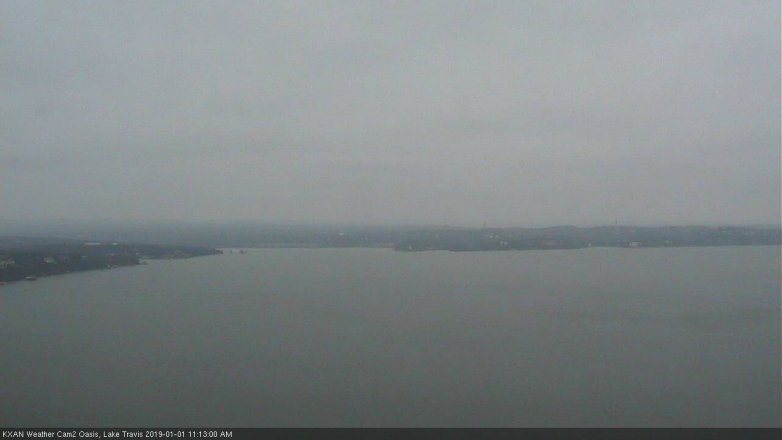 Lake Travis webcam, January 1, 2019 10:15 AM CT
