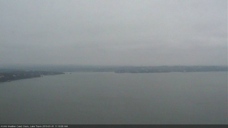 Lake Travis webcam, January 1, 2019 10:20 AM CT