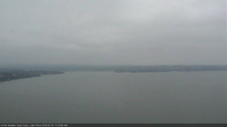 Lake Travis webcam, January 1, 2019 10:25 AM CT