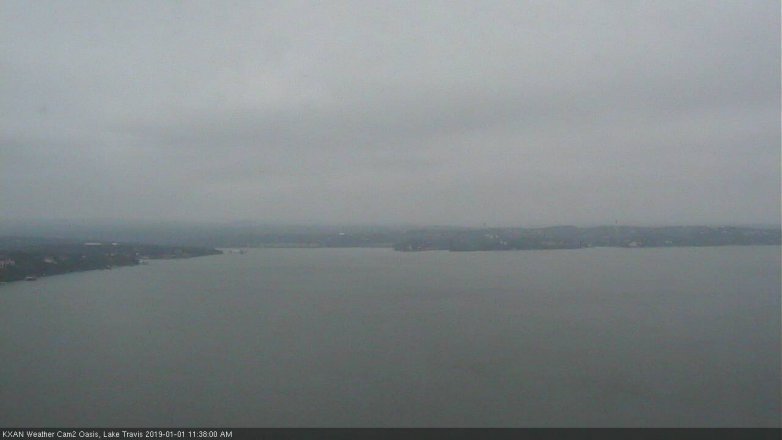 Lake Travis webcam, January 1, 2019 10:40 AM CT