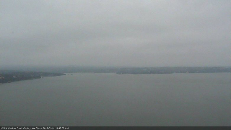 Lake Travis webcam, January 1, 2019 10:45 AM CT