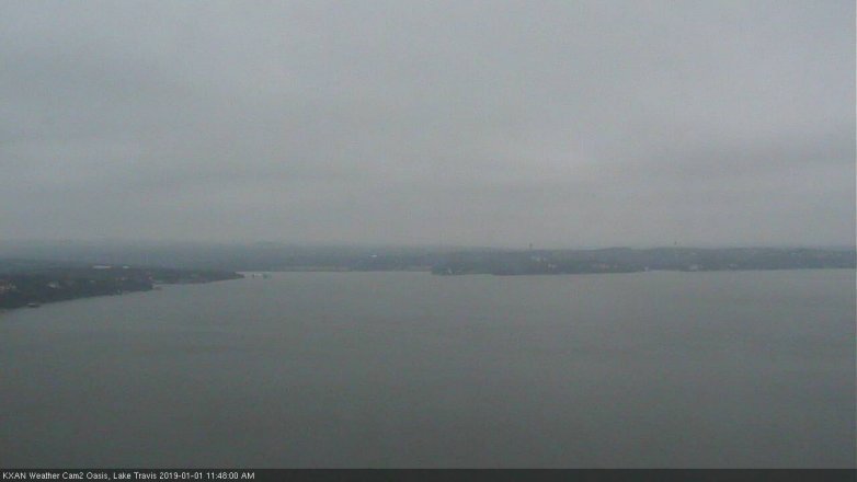 Lake Travis webcam, January 1, 2019 10:50 AM CT