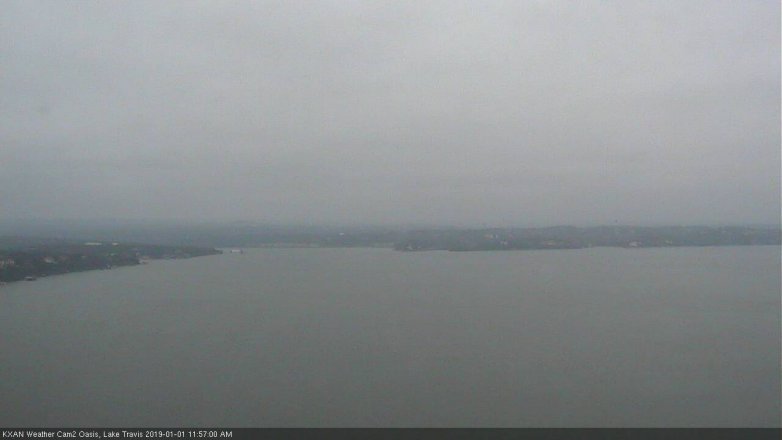 Lake Travis webcam, January 1, 2019 11:00 AM CT