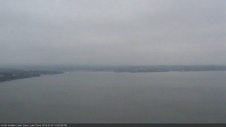 Lake Travis webcam, January 1, 2019 11:05 AM CT