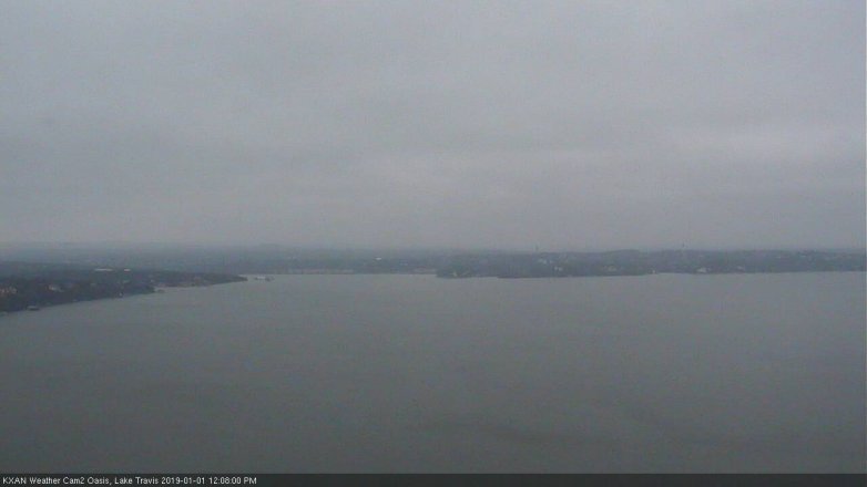 Lake Travis webcam, January 1, 2019 11:10 AM CT