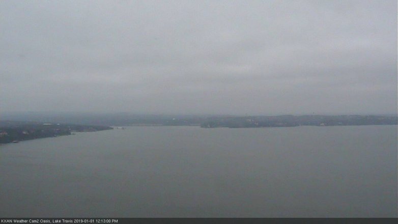 Lake Travis webcam, January 1, 2019 11:15 AM CT