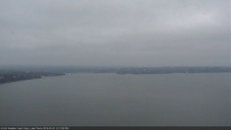 Lake Travis webcam, January 1, 2019 11:20 AM CT