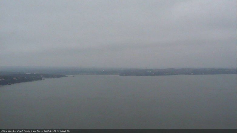 Lake Travis webcam, January 1, 2019 11:40 AM CT