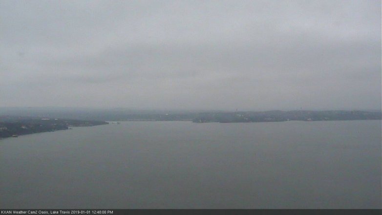 Lake Travis webcam, January 1, 2019 11:50 AM CT