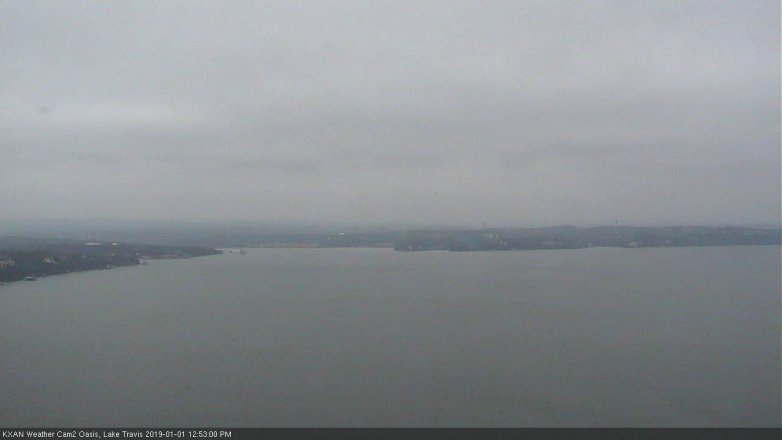Lake Travis webcam, January 1, 2019 11:55 AM CT