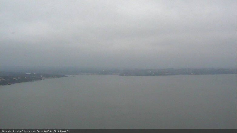 Lake Travis webcam, January 1, 2019 12:00 PM CT