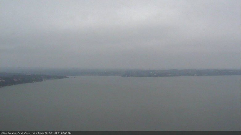 Lake Travis webcam, January 1, 2019 12:10 PM CT