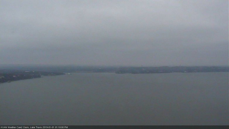 Lake Travis webcam, January 1, 2019 12:20 PM CT