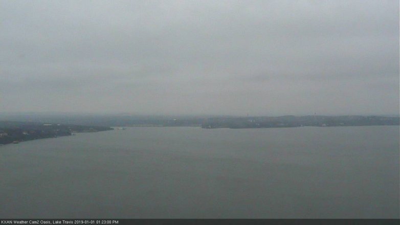 Lake Travis webcam, January 1, 2019 12:25 PM CT