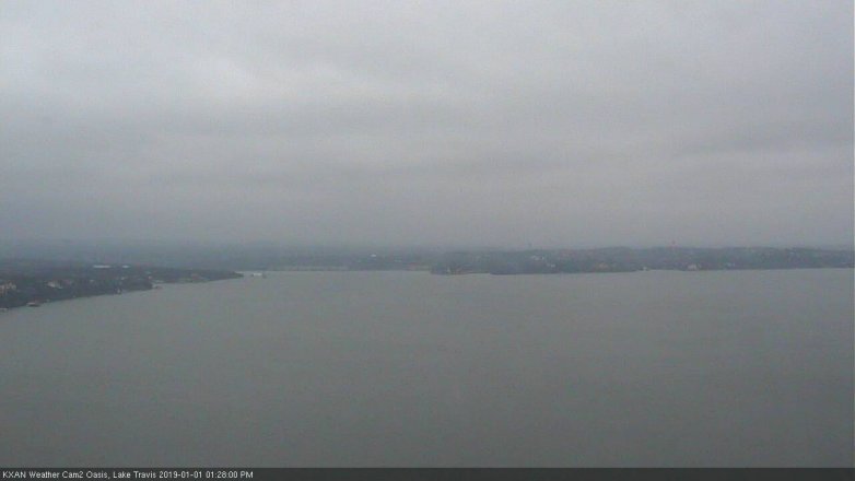 Lake Travis webcam, January 1, 2019 12:30 PM CT