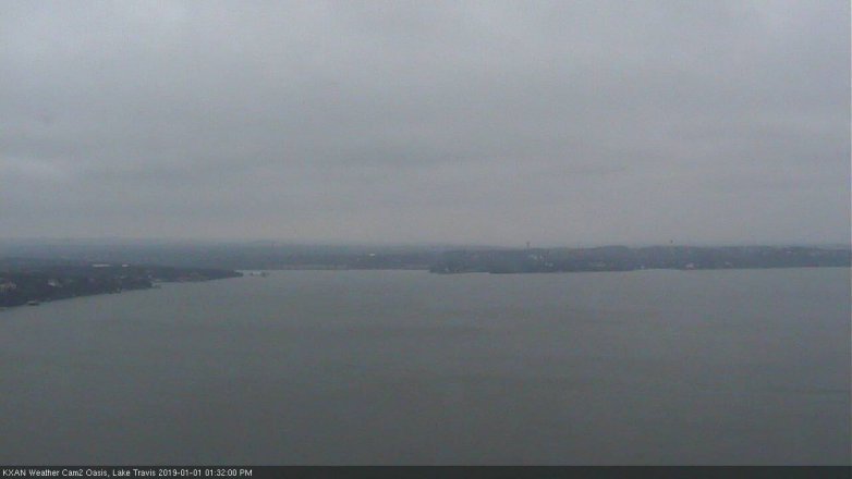 Lake Travis webcam, January 1, 2019 12:35 PM CT