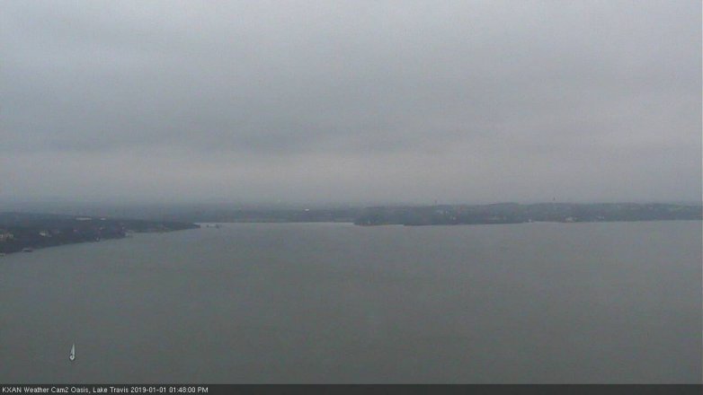 Lake Travis webcam, January 1, 2019 12:50 PM CT