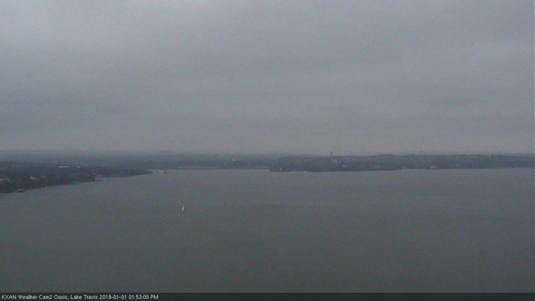 Lake Travis webcam, January 1, 2019 12:55 PM CT