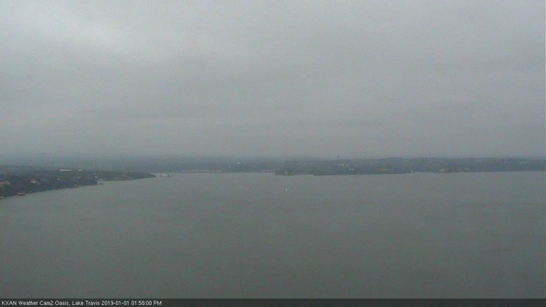 Lake Travis webcam, January 1, 2019 1:00 PM CT