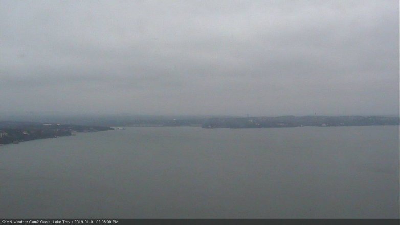 Lake Travis webcam, January 1, 2019 1:10 PM CT