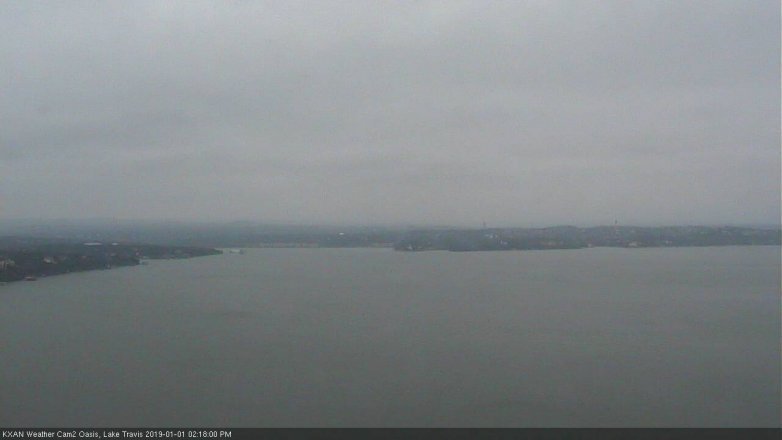 Lake Travis webcam, January 1, 2019 1:20 PM CT